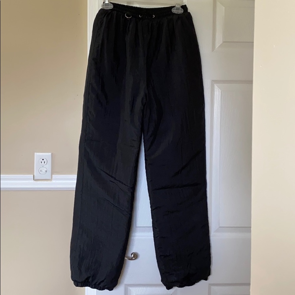 Black winter snow pants - Large 14-16 kids juniors winter ski